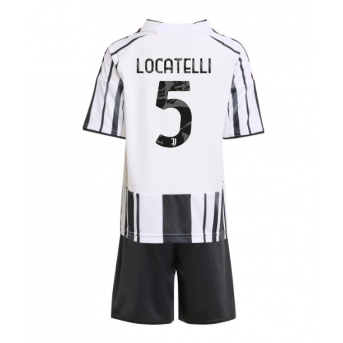 Juventus Manuel Locatelli #5 Maglia Gara Casa Repliche 2025-26 Bambino Maniche Corte